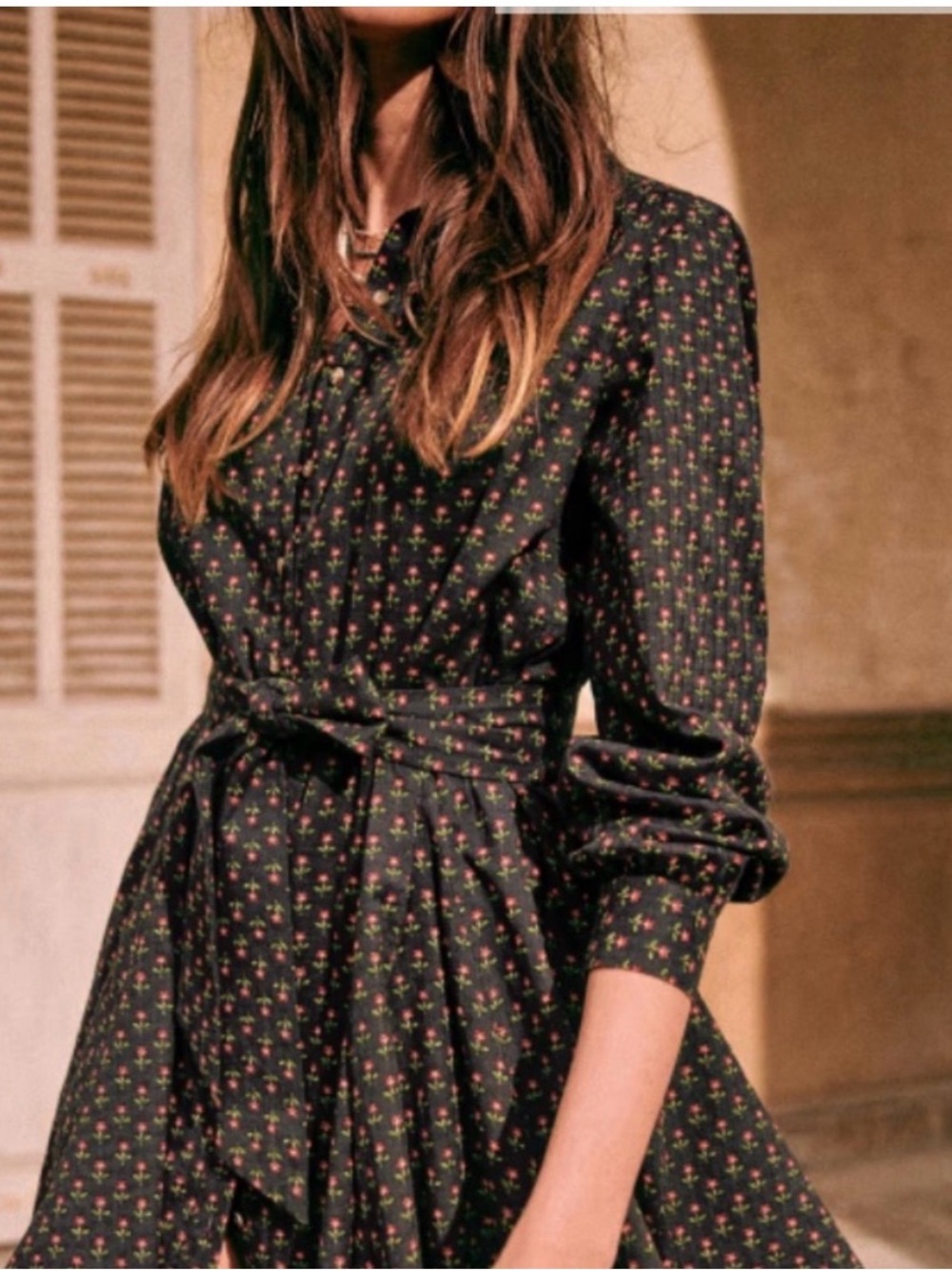 Sezane Sol Shirt Dress size 36